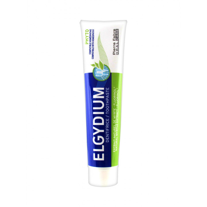 Elgydium Phyto Зубная паста с натуральным экстрактом мирта, совместимая с гомеопатией 75 мл