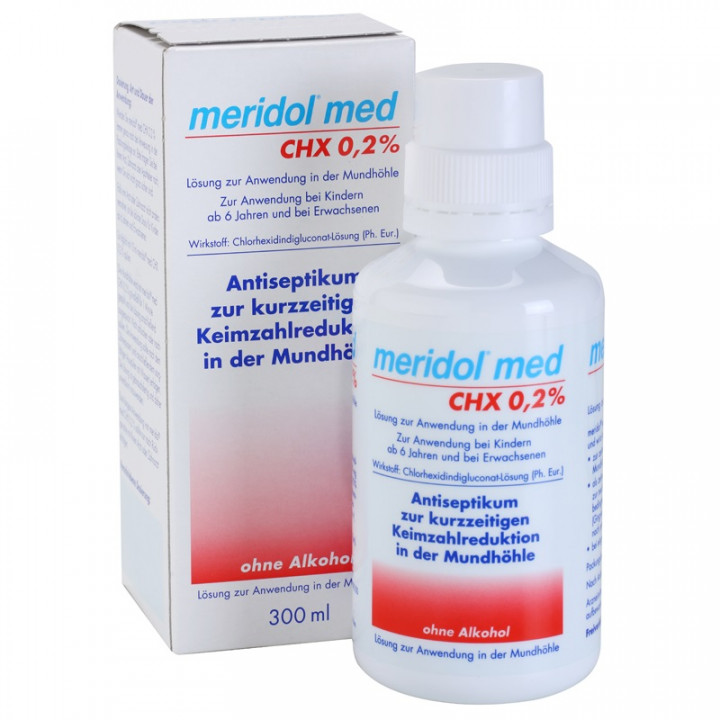 Meridol Med CHX 0,2% Антисептическая жидкость для полоскания рта 300 мл